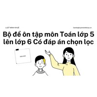Bộ đề ôn tập môn Toán lớp 5 lên lớp 6 Có đáp án chọn lọc