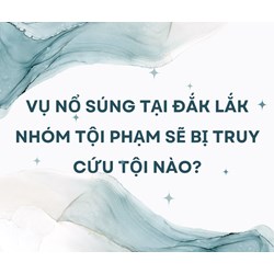 Vụ nổ súng tại Đắk Lắk nhóm tội phạm sẽ bị truy cứu tội nào?