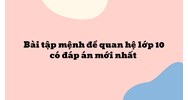 Bài tập mệnh đề quan hệ Tiếng anh lớp 10 có đáp án mới nhất