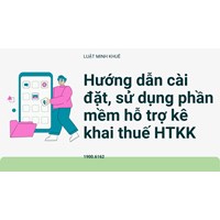 Hướng dẫn cài đặt, sử dụng phần mềm hỗ trợ kê khai thuế HTKK
