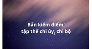 Bản kiểm điểm tập thể Chi ủy, Chi bộ cuối năm mới nhất 2025