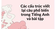 Các cấu trúc viết lại câu phổ biến trong Tiếng Anh và bài tập