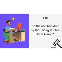 Có thể nộp bảo đảm dự thầu bằng thư bảo lãnh không?