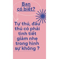 Tự thú, đầu thú có phải tình tiết giảm nhẹ trong hình sự không?