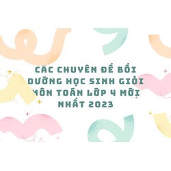 Các chuyên đề bồi dưỡng học sinh giỏi môn Toán lớp 4 mới nhất
