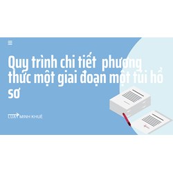 Quy trình chi tiết  phương thức một giai đoạn một túi hồ sơ