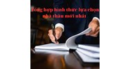 Tổng hợp hình thức lựa chọn nhà thầu mới nhất
