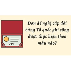 Đơn đề nghị cấp đổi bằng Tổ quốc ghi công được thực hiện theo mẫu nào?