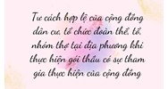 Tư cách hợp lệ của cộng đồng dân cư, tổ chức đoàn thể, tổ, nhóm thợ tại địa phương khi thực hiện gói thầu có sự tham gia thực hiện của cộng đồng