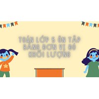 Toán lớp 5 trang 23, 24: Ôn tập Bảng đơn vị đo khối lượng có đáp án chi tiết