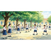 Tả cảnh sân trường giờ ra chơi lớp 5 chọn lọc hay nhất