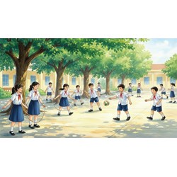 Tả cảnh sân trường giờ ra chơi lớp 5 chọn lọc hay nhất