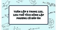 Toán lớp 5 trang 122, 123: Thể tích hình lập phương có đáp án