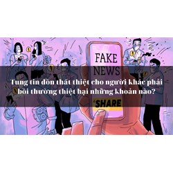Tung tin đồn thất thiệt cho người khác phải bồi thường thiệt hại những khoản nào?
