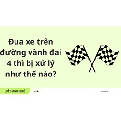 Đua xe trên đường vành đai 4 thì bị xử lý như thế nào?