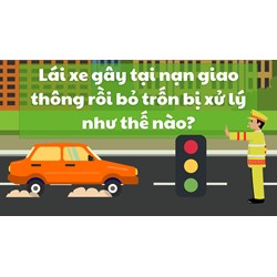 Lái xe gây tại nạn giao thông rồi bỏ trốn bị xử lý như thế nào?