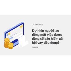 Dự kiến người lao động mất việc được dùng sổ bảo hiểm xã hội vay tiêu dùng?