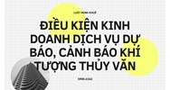 Điều kiện kinh doanh dịch vụ dự báo, cảnh báo khí tượng thủy văn