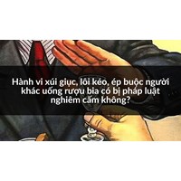 Hành vi xúi giục, lôi kéo, ép buộc người khác uống rượu bia có bị pháp luật nghiêm cấm không?