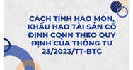 Cách tính hao mòn, khấu hao tài sản cố định của cơ quan nhà nước?