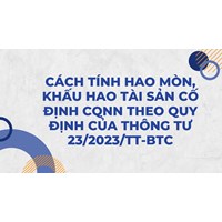 Cách tính hao mòn, khấu hao tài sản cố định của cơ quan nhà nước?