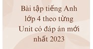Bài tập tiếng Anh lớp 4 theo từng Unit có đáp án mới nhất