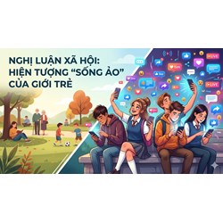 Nghị luận xã hội về hiện tượng sống ảo của giới trẻ hiện nay