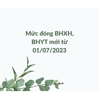 Mức đóng bảo hiểm xã hội và bảo hiểm y tế theo quy định mới
