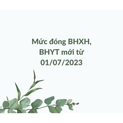 Mức đóng bảo hiểm xã hội và bảo hiểm y tế theo quy định mới
