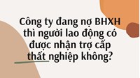 Công ty đang nợ BHXH thì người lao động có được nhận trợ cấp thất nghiệp không?