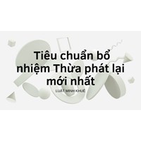 Tiêu chuẩn bổ nhiệm Thừa phát lại mới nhất