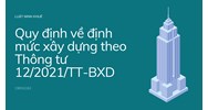 Quy định về định mức xây dựng theo Thông tư 12/2021/TT-BXD