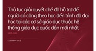 Chế độ hỗ trợ để người có công theo học đến trình độ đại học là gì?