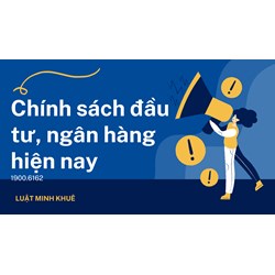 Chính sách đầu tư, ngân hàng hiện nay