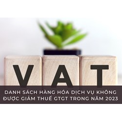 Danh sách hàng hóa dịch vụ không được giảm thuế GTGT mới nhất