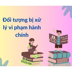 Đối tượng bị xử lý vi phạm hành chính