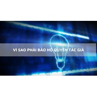 Vi sao phải bảo hộ quyền tác giả?
