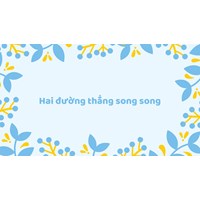 Toán lớp 4 trang 54, 55, 56 Hai đường thẳng song song có đáp án