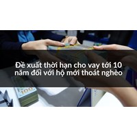 Đề xuất thời hạn cho vay tới 10 năm đối với hộ mới thoát nghèo