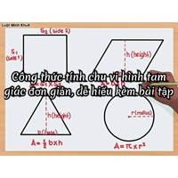 Công thức tính chu vi hình tam giác đơn giản, dễ hiểu kèm bài tập