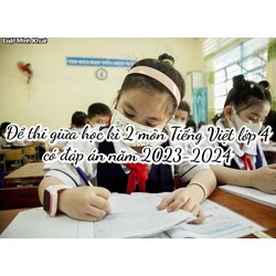 Đề thi giữa học kì 2 môn Tiếng Việt lớp 4 có đáp án chi tiết
