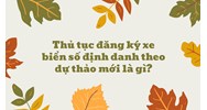Thủ tục đăng ký xe biển số định danh theo dự thảo mới là gì?