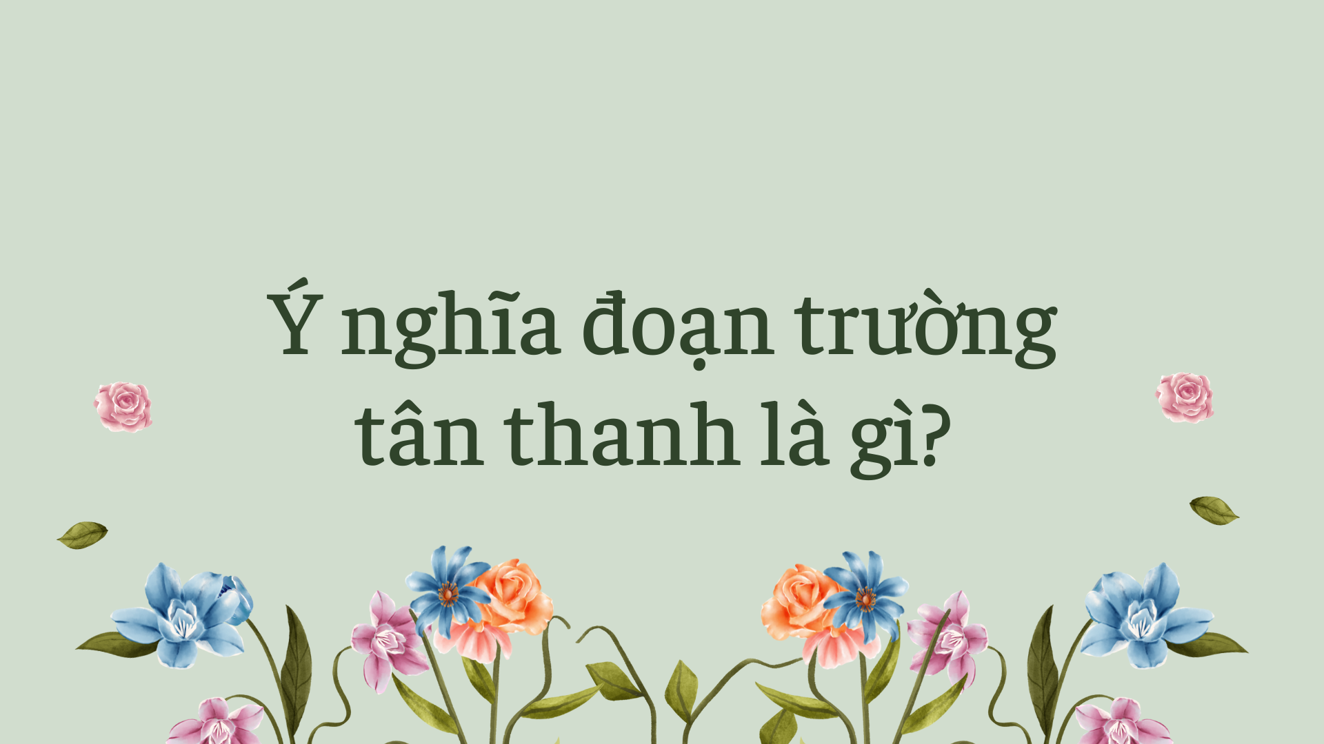 Tìm hiểu đoạn trường tân thanh có nghĩa là gì với những thông tin mới nhất