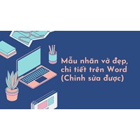 Mẫu nhãn vở đẹp, chi tiết trên Word (Chỉnh sửa được)