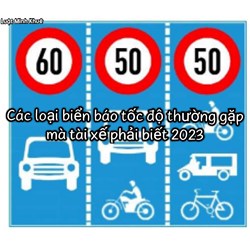 Các loại biển báo tốc độ thường gặp mà tài xế phải biết tránh bị phạt?