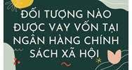 Đối tượng nào được vay vốn tại Ngân hàng Chính sách xã hội