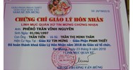 Mẫu đơn xin học giáo lý hôn nhân cho người chuẩn bị kết hôn