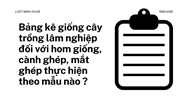 Bảng kê giống cây trồng lâm nghiệp đối với hom giống, cành ghép, mắt ghép thực hiện theo mẫu nào ?