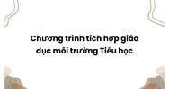 Chương trình tích hợp giáo dục môi trường Tiểu học mới nhất