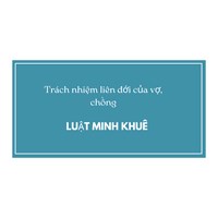 Trách nhiệm liên đới của vợ, chồng
